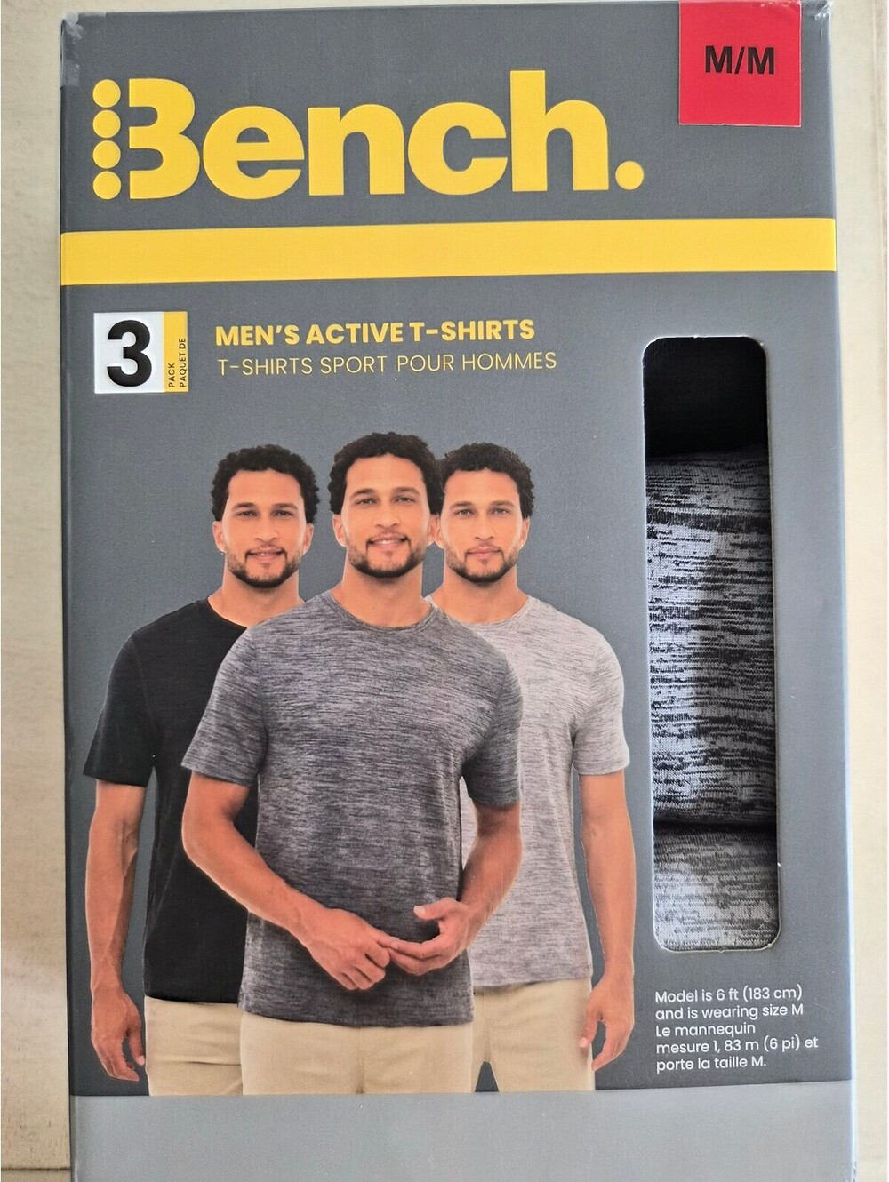 Bench Men's Active T-Shirts 3-Pack Medium 0363